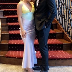 Backless Satin Gown